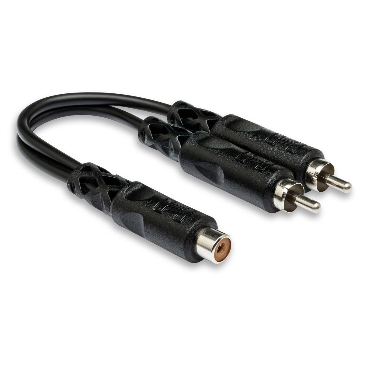 

Hosa Technology Hosa 6in RCA Female to Two RCA Male Y-Cable