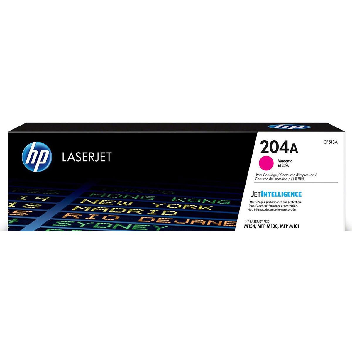 

HP 204A Magenta Original LaserJet Toner Cartridge for M180nw, 900 Pages Yield