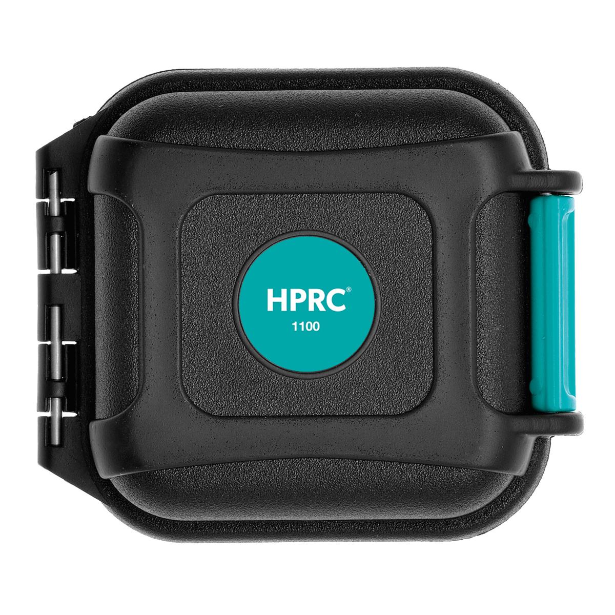 

HPRC 1100M Memory-Card Resin Hard Case, Black with Blue Handle