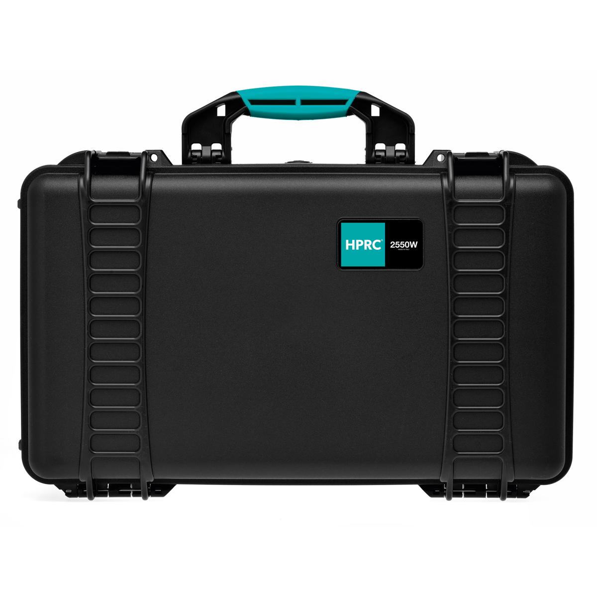 

HPRC 2530WE Wheeled Resin Hard Case without Foam, Black with Blue Handle