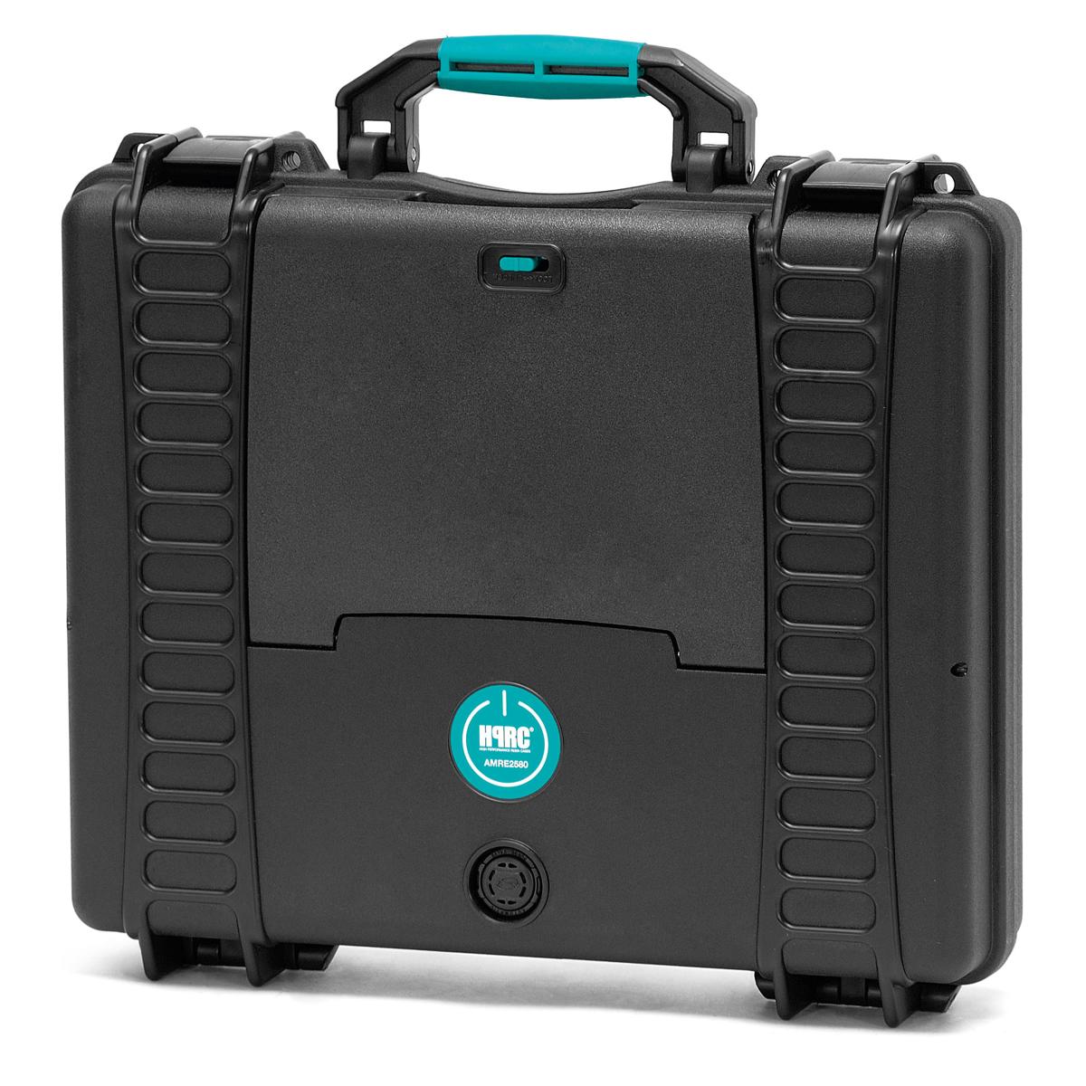 

HPRC 2580 Resin Hard Case with Lid Organizer and Laptop Sleeve, Black