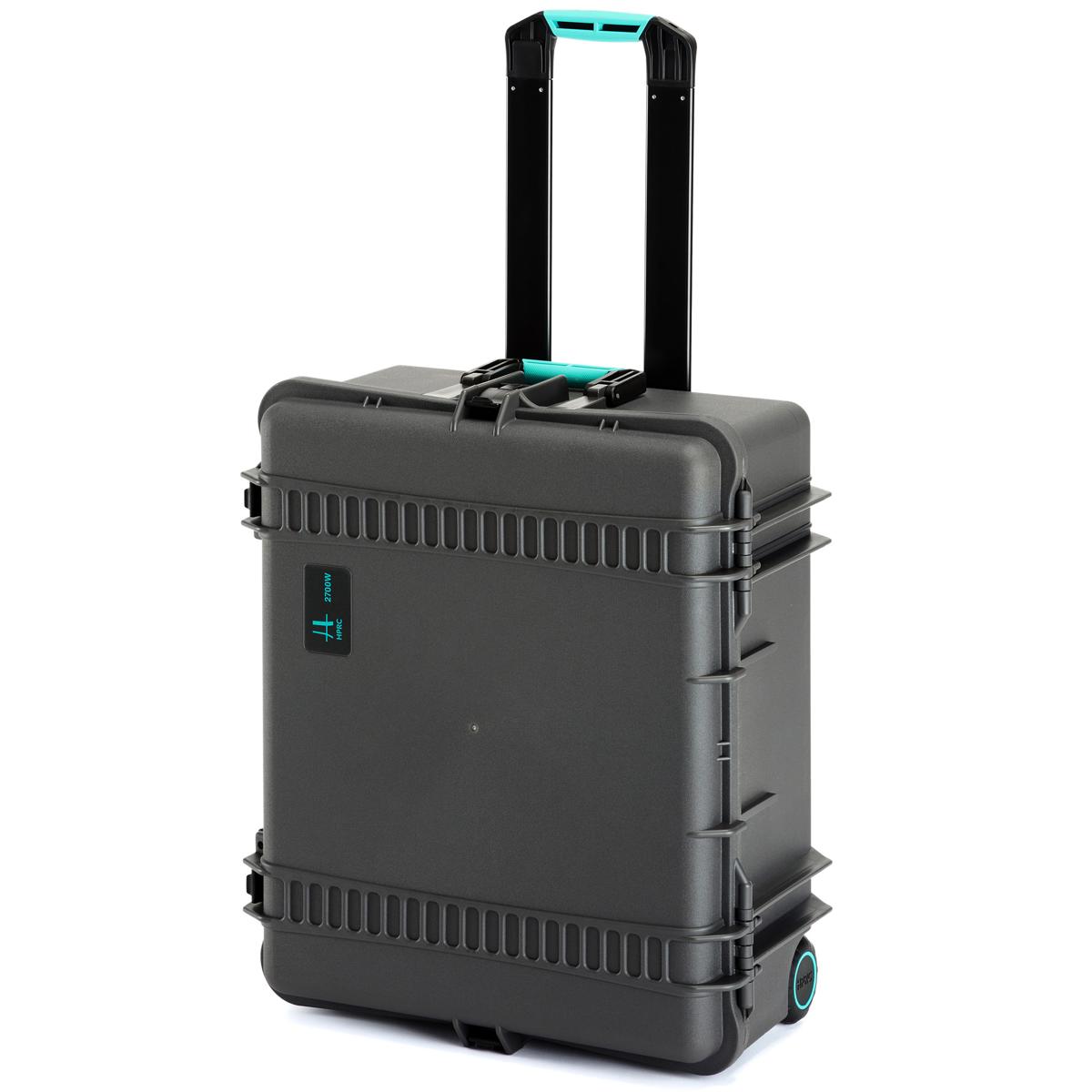 

HPRC 2700WSS Wheeled Resin Hard Case with Second Skin, Gray with Blue Handle