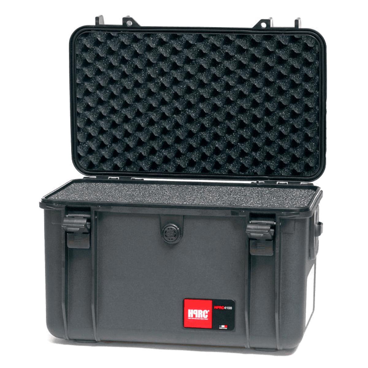 

HPRC 4100 Resin Hard Case with Foam for 15x Microphones, Black with Blue Handle