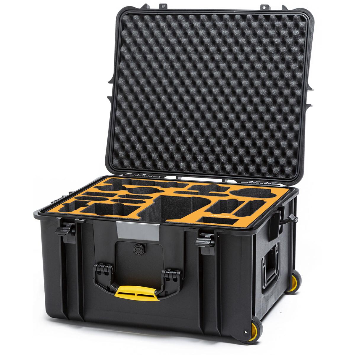 

HPRC 2730W Resin Wheeled Hard Case with Foam for Sony FS7, Black w/Yellow Handle