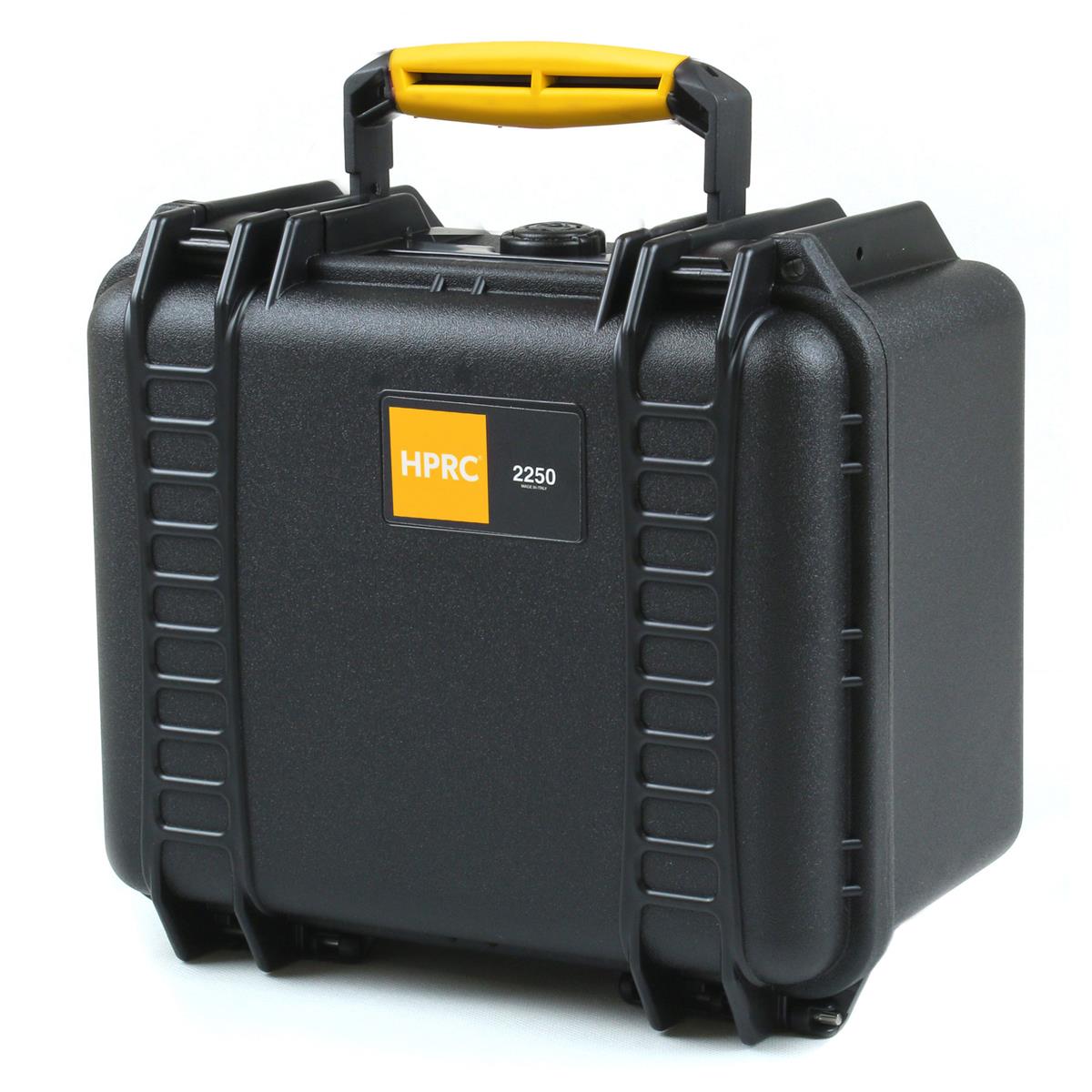 

HPRC 2250 Hard Case with Foam for 6x Handheld Microphones, Black w/Yellow Handle