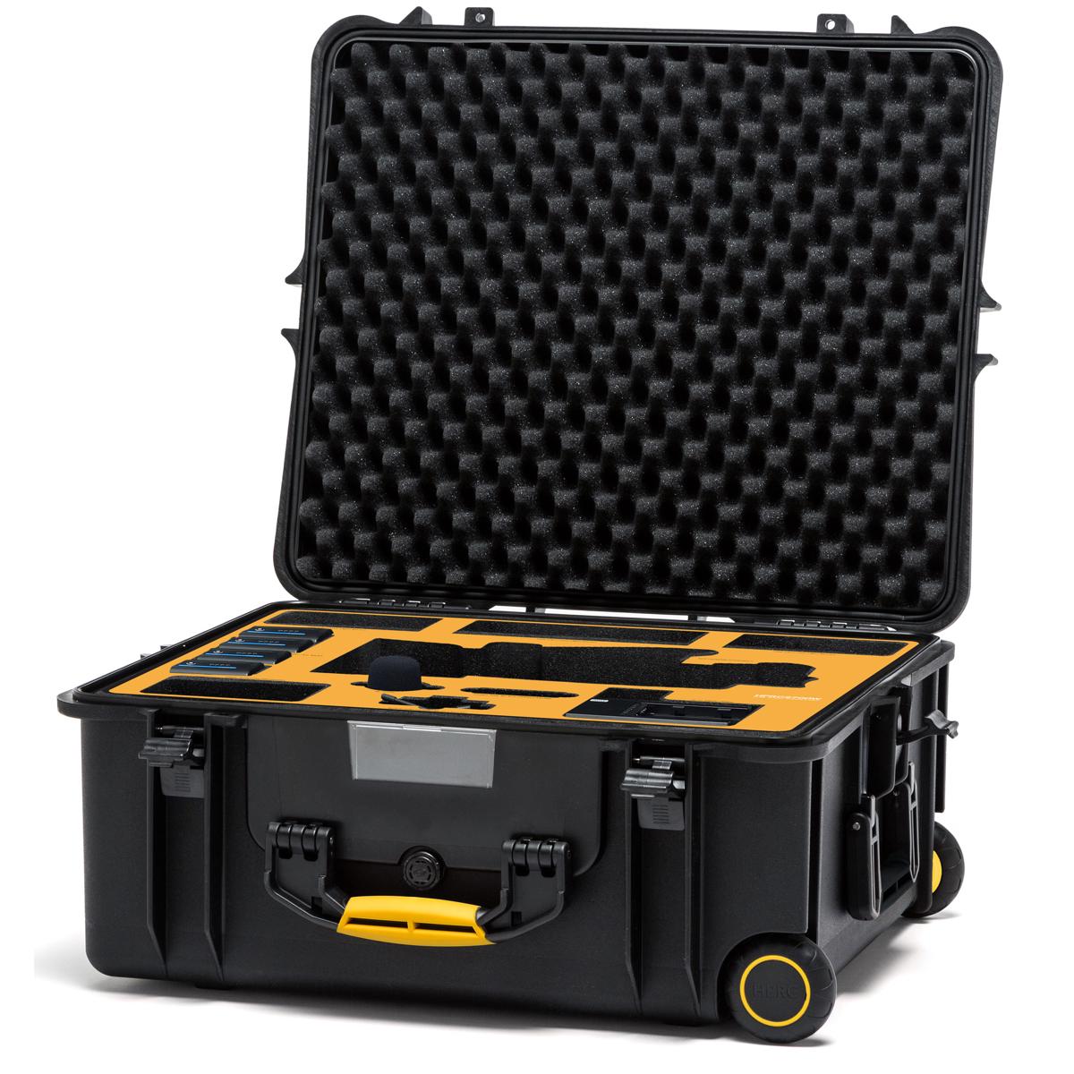 

HPRC 2700W Wheeled Hard Case for SONY PXWZ190V, Black with Yellow Handle