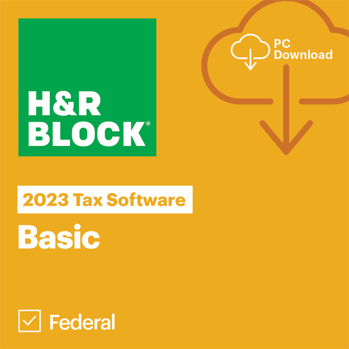 

H&R Block Tax Software Basic 2023 for Windows, 1-User, Download