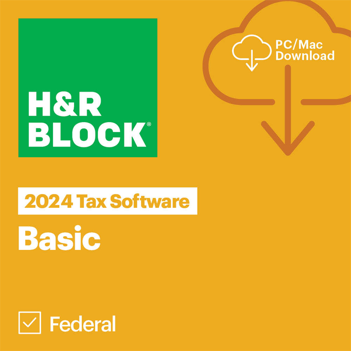 

H&R Block Basic Tax Software 2024 for Windows/Mac,Download