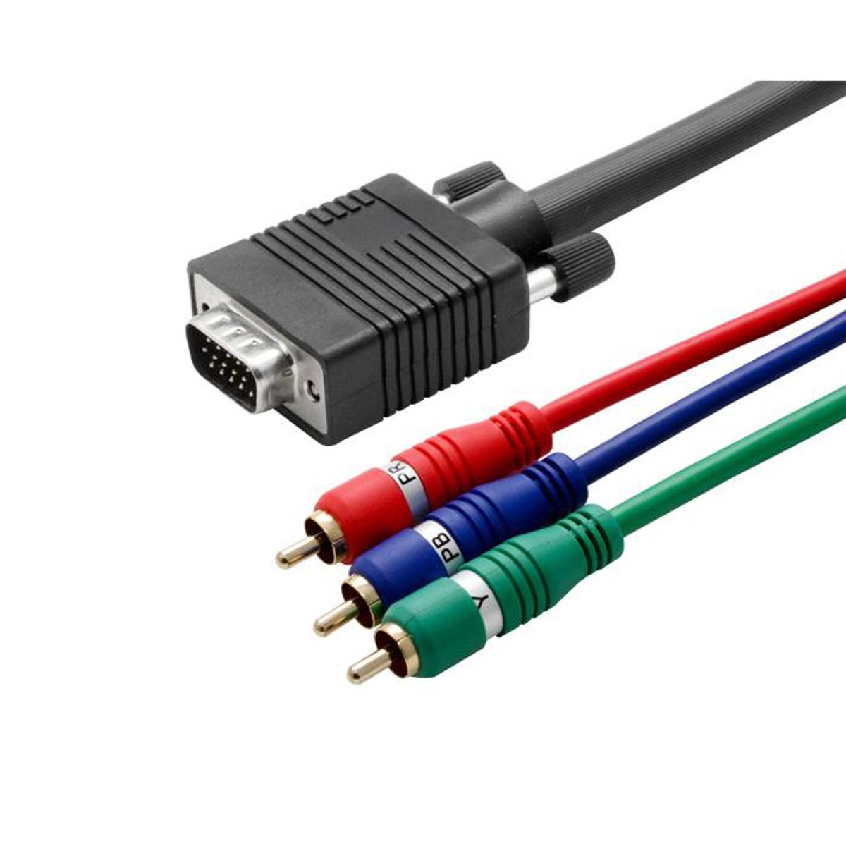 

Hall Research 3' HD15 to 3-RCA Component Video (YPbPr) Cable