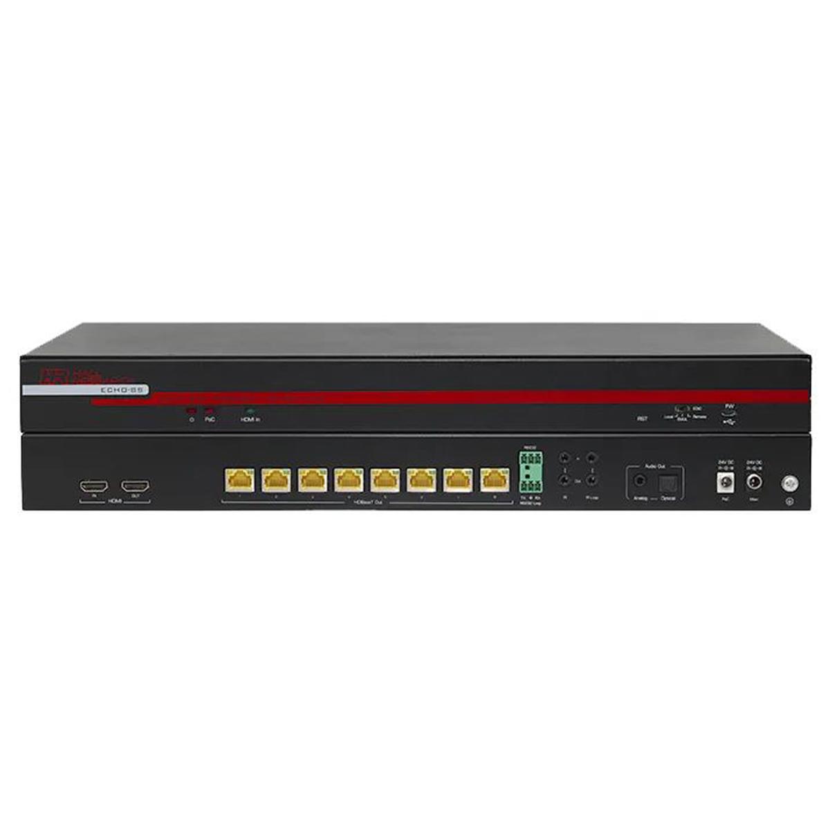 

Hall Research ECHO-S 8-Channel HDBaseT Sender, Analog & Optical Audio Extraction
