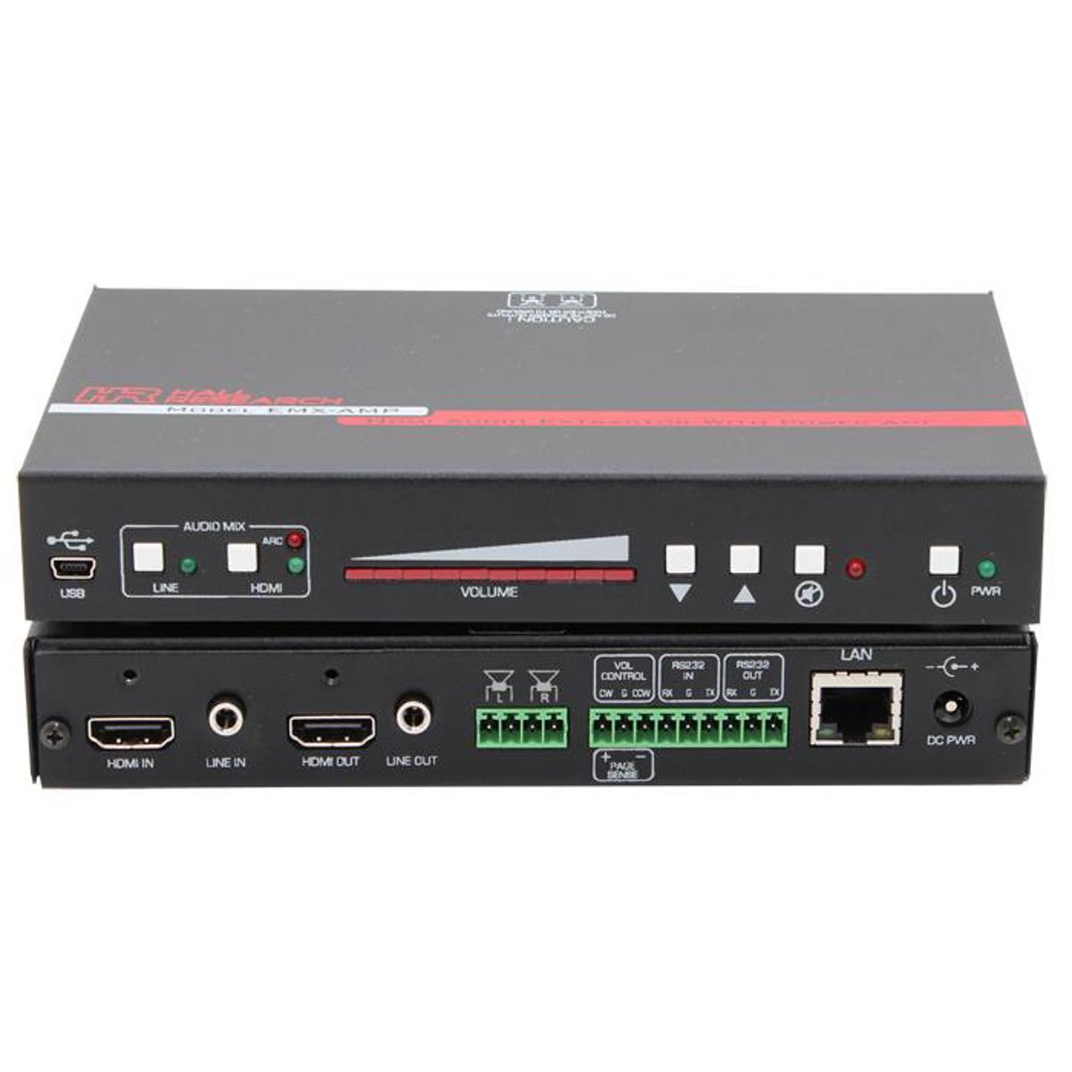 

HPRC Hall Research EMX-I-AMP 4K HDMI Audio Extractor with Amplifier & IP Control