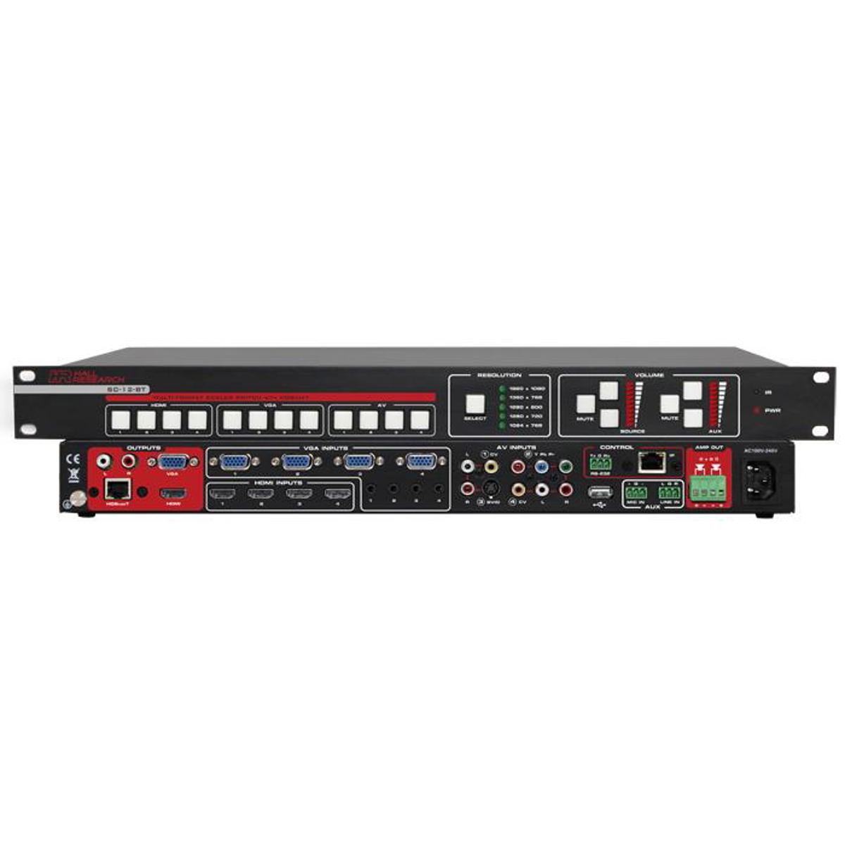 

Hall Research SC-12BT Multi-Format Scaler Switch with HDBaseT Output
