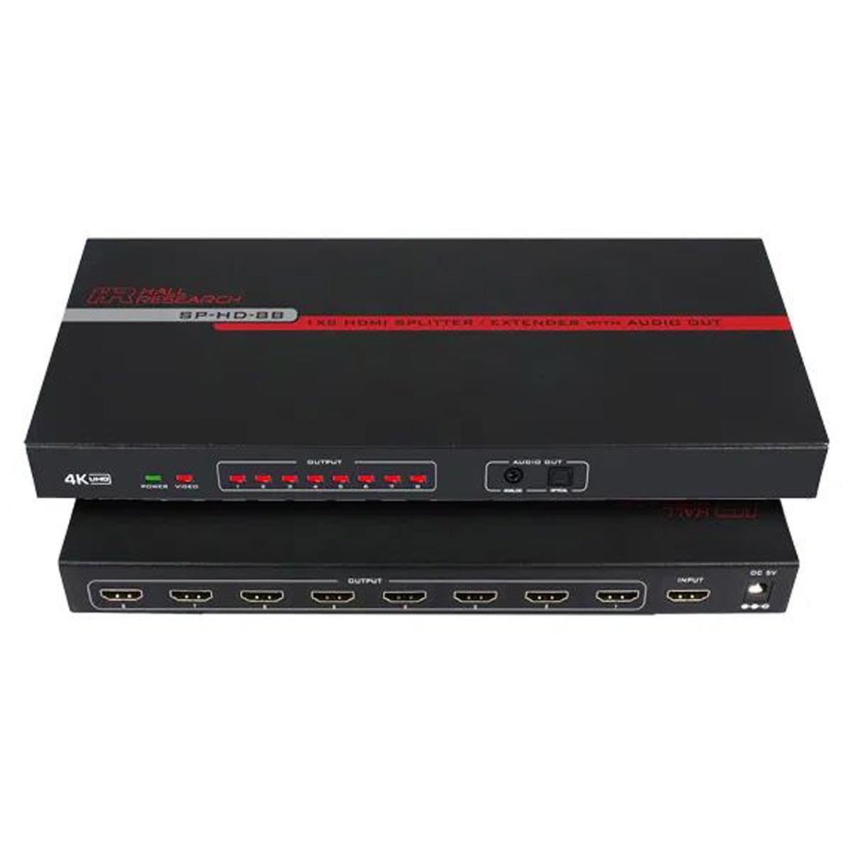 

Hall Research SP-HD-8B 8-Channel HDMI Splitter with Analog and Audio Output