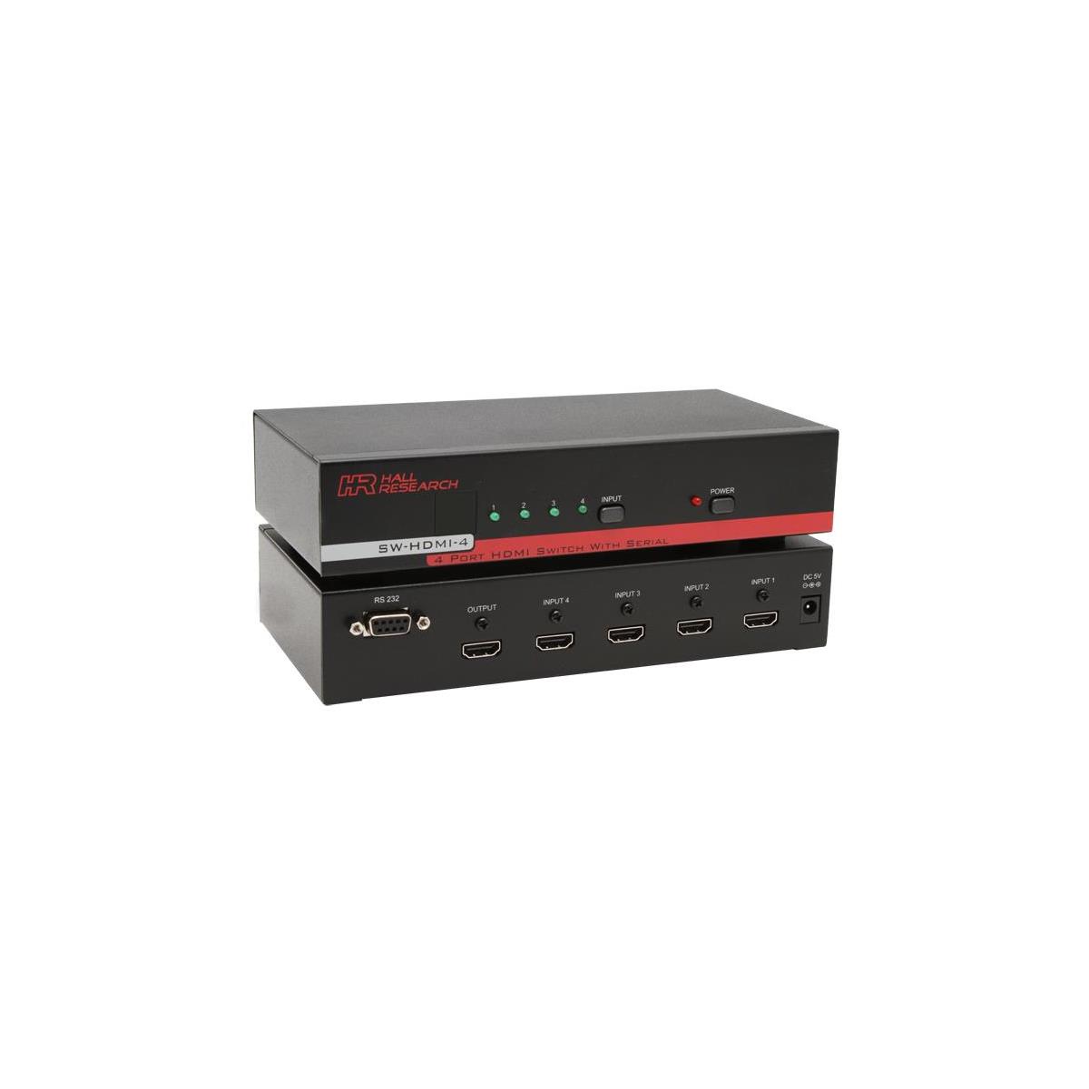 Image of Hall Research HDMI 4-Port Switch