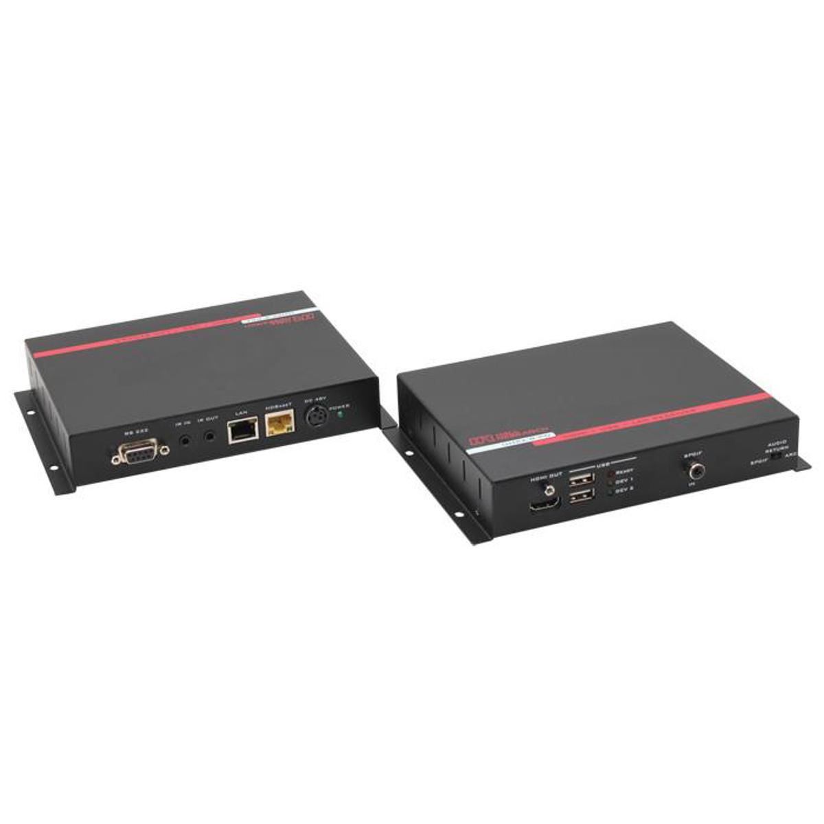 

Hall Research UH2X-P1 HDMI + USB + LAN over UTP Extender with HDBaseT and PoH