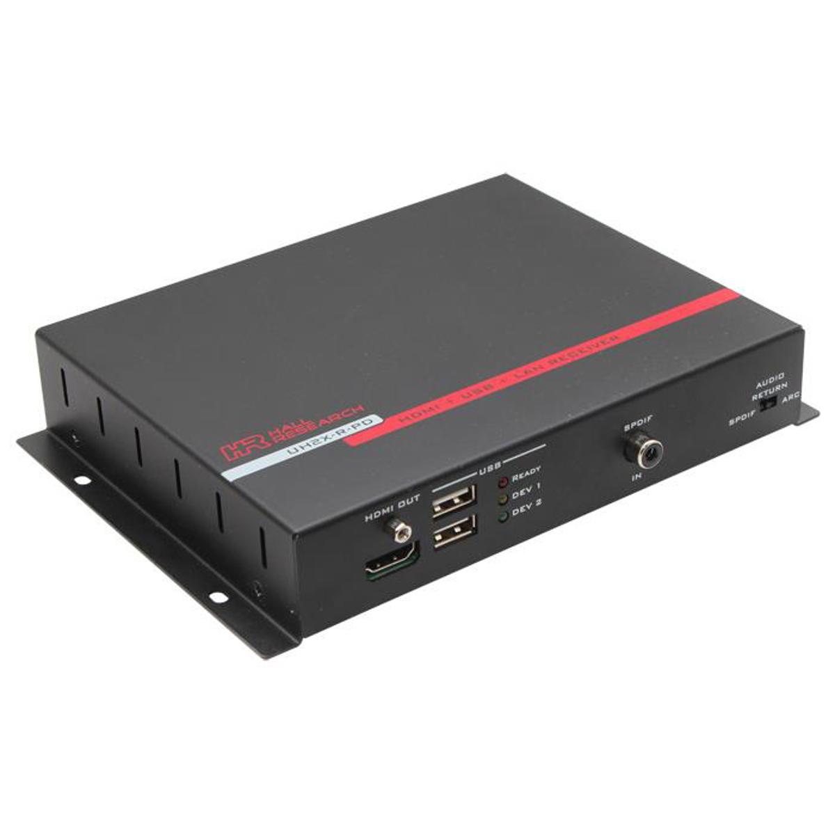 

Hall Research UH2X-R-PD HDMI + USB + LAN over UTP Receiver with HDBaseT and PoH