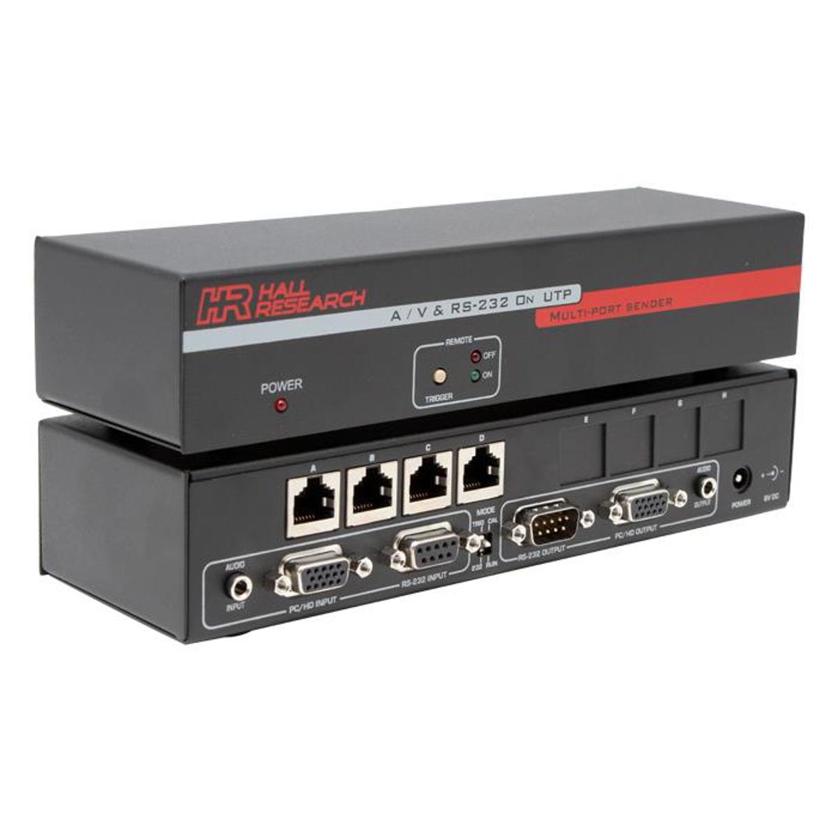 

Hall Research UV232A-4S 1x4 VGA + Audio + RS232 Over UTP Splitter
