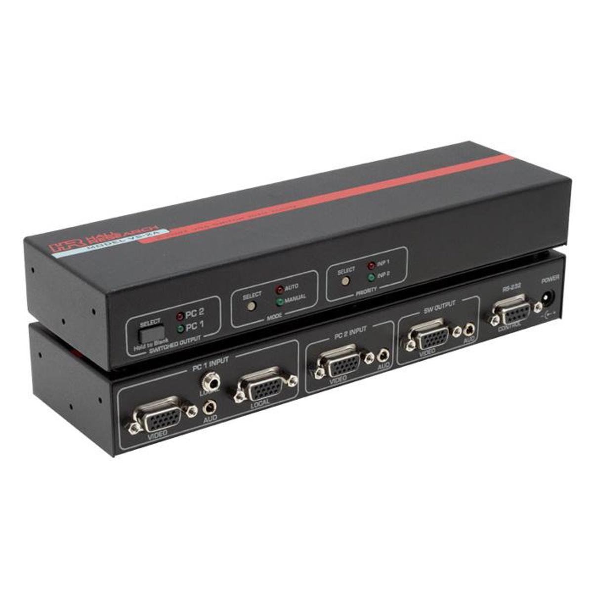 

Hall Research 2-Port VGA Switch with Audio & Serial Control