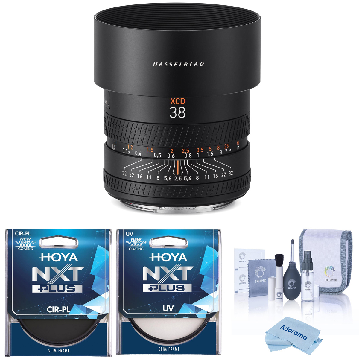

Hasselblad XCD 38mm f/2.5-32 Lens, Bundle with Hoya 72mm UV and CPL Filters