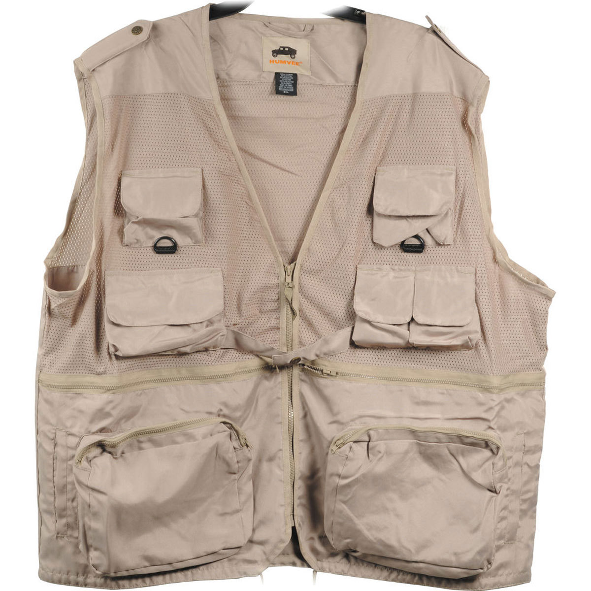 Image of Campco Humvee Photo Vest Khaki Large Combat Photo Vest