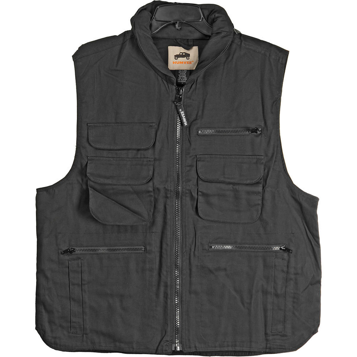 Image of Campco Humvee Photo Vest Black Large 100% Cotton Ranger Vest