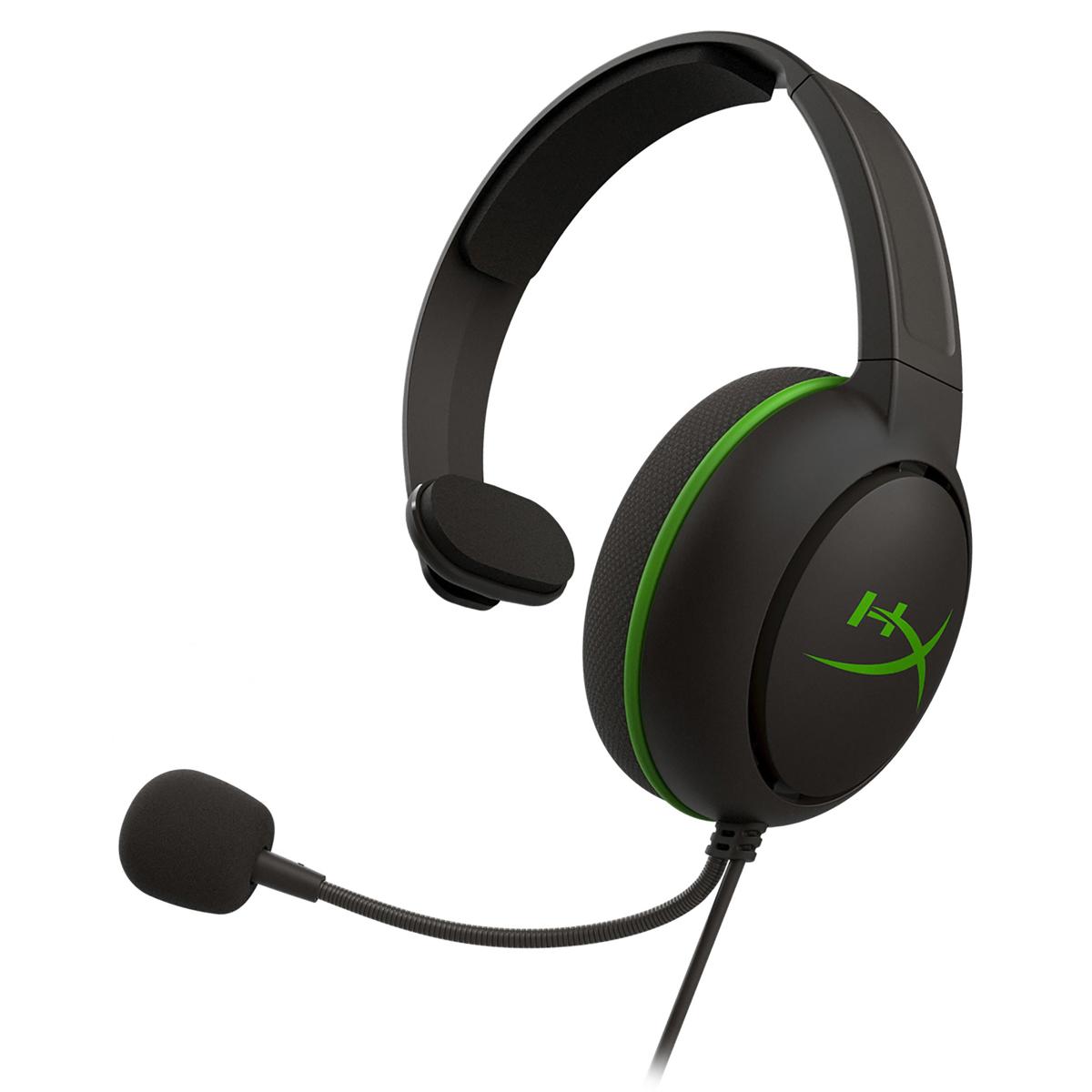 

Hawk Woods HyperX CloudX Chat Headset, Black/Green