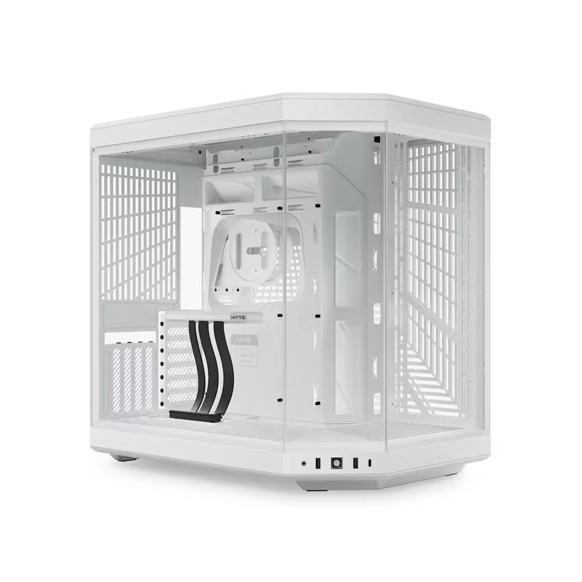 

HYTE Y70 Dual Chamber Modern Aesthetic EATX Mid-Tower Computer Case, Snow White