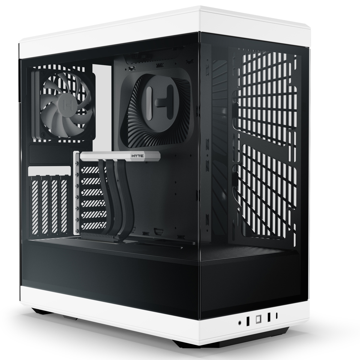 

HYTE Y40 S-Tier Aesthetic Panoramic ATX Mid-Tower Gaming Computer Case, White