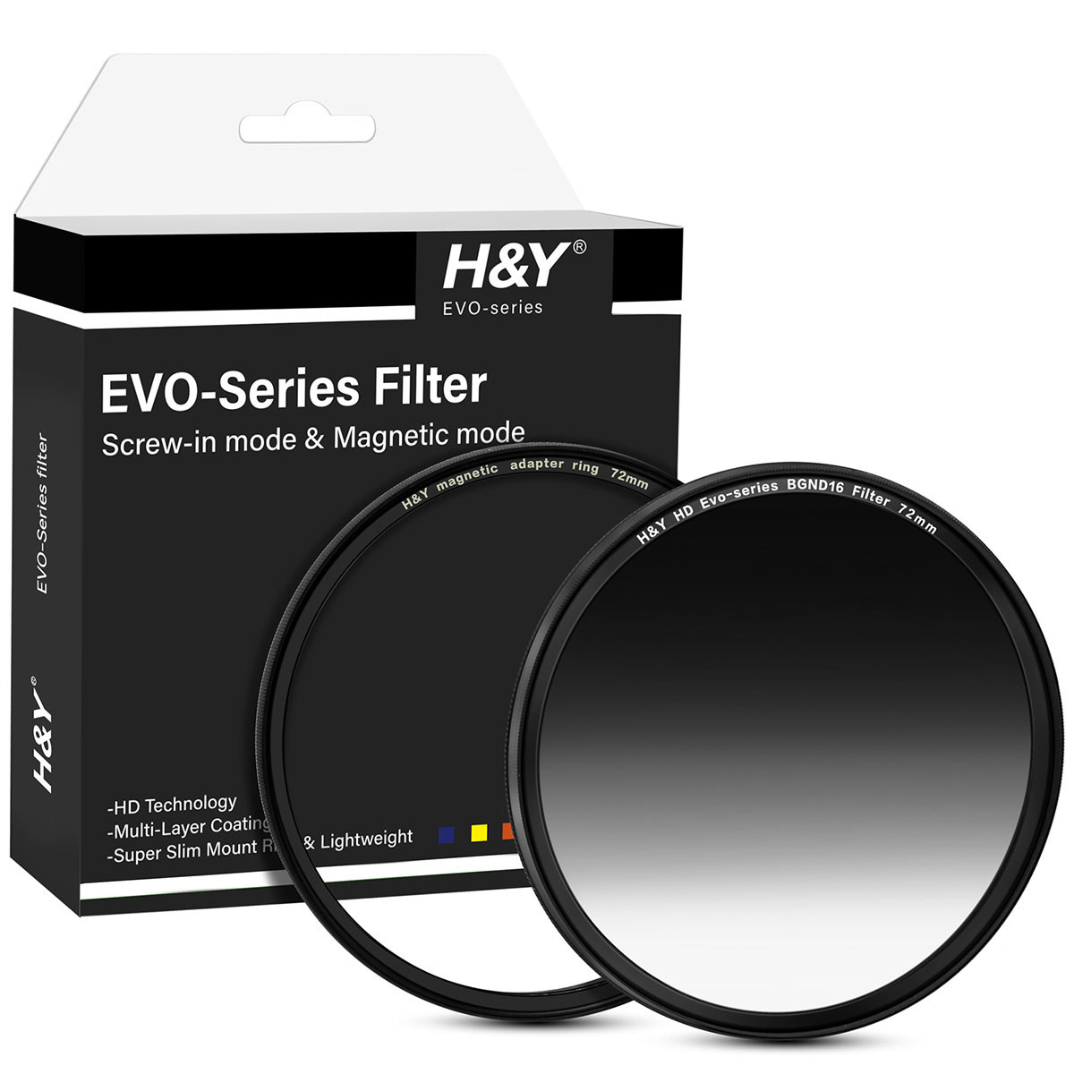 

H&Y HD EVO-Series 1.2 4-Stop MRC Magnetic Balancer GND16 Filter 72mm