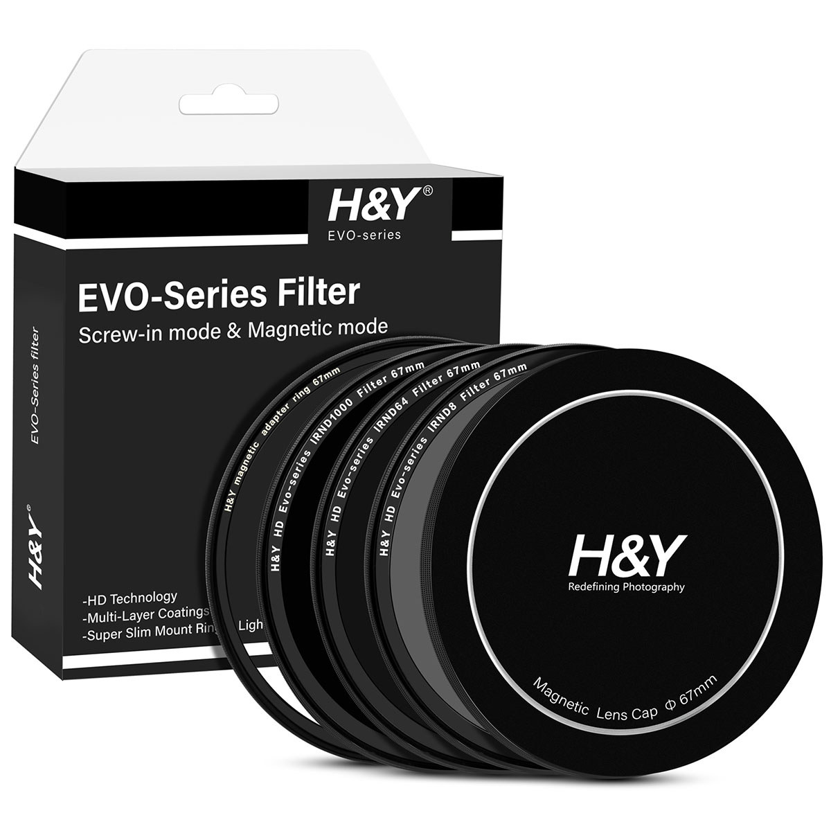 

H&Y HD EVO-Series Magnetic Landscape IRND Filter Kit 67mm