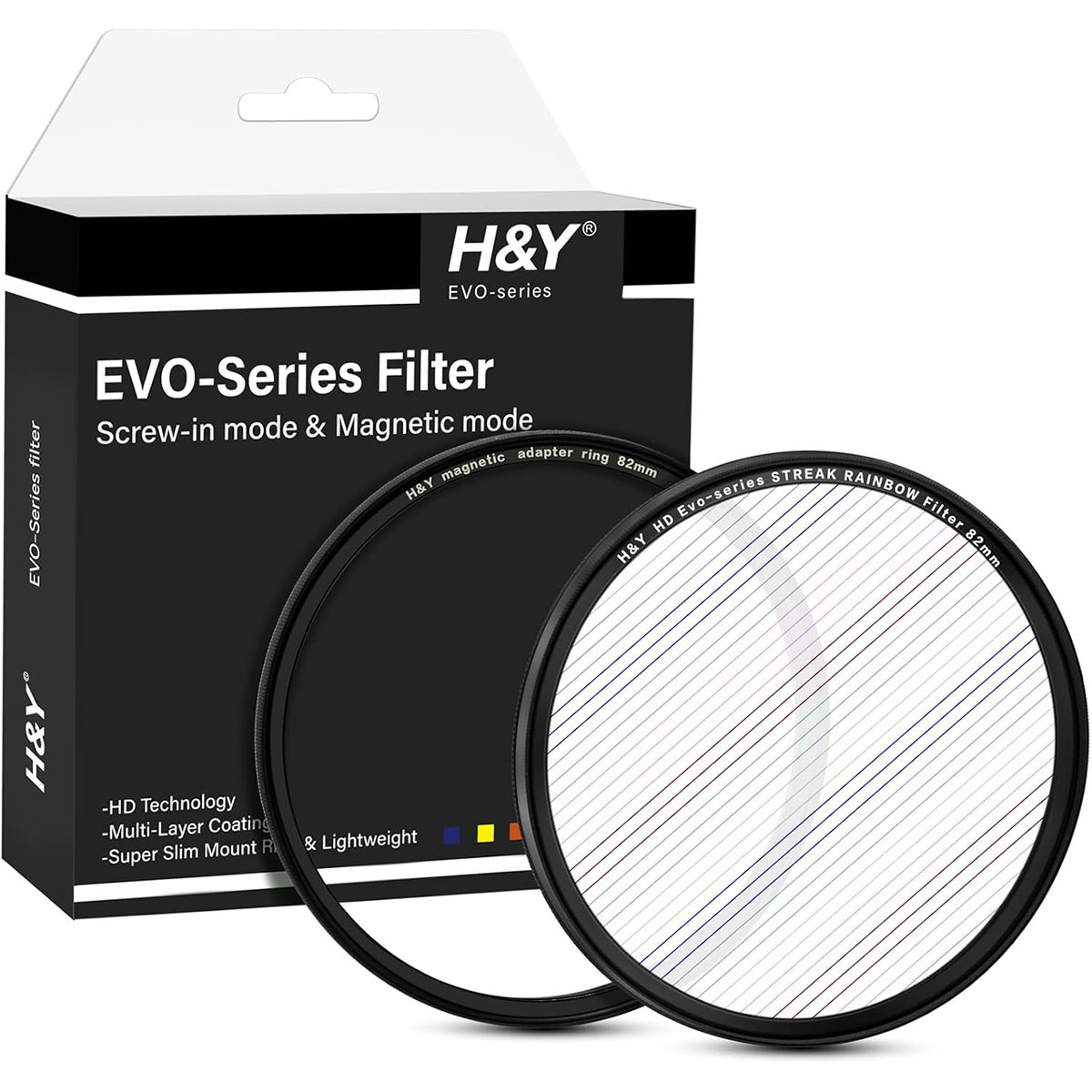 

H&Y HD EVO-Series Magnetic Streak Effect Filter Rainbow 82mm