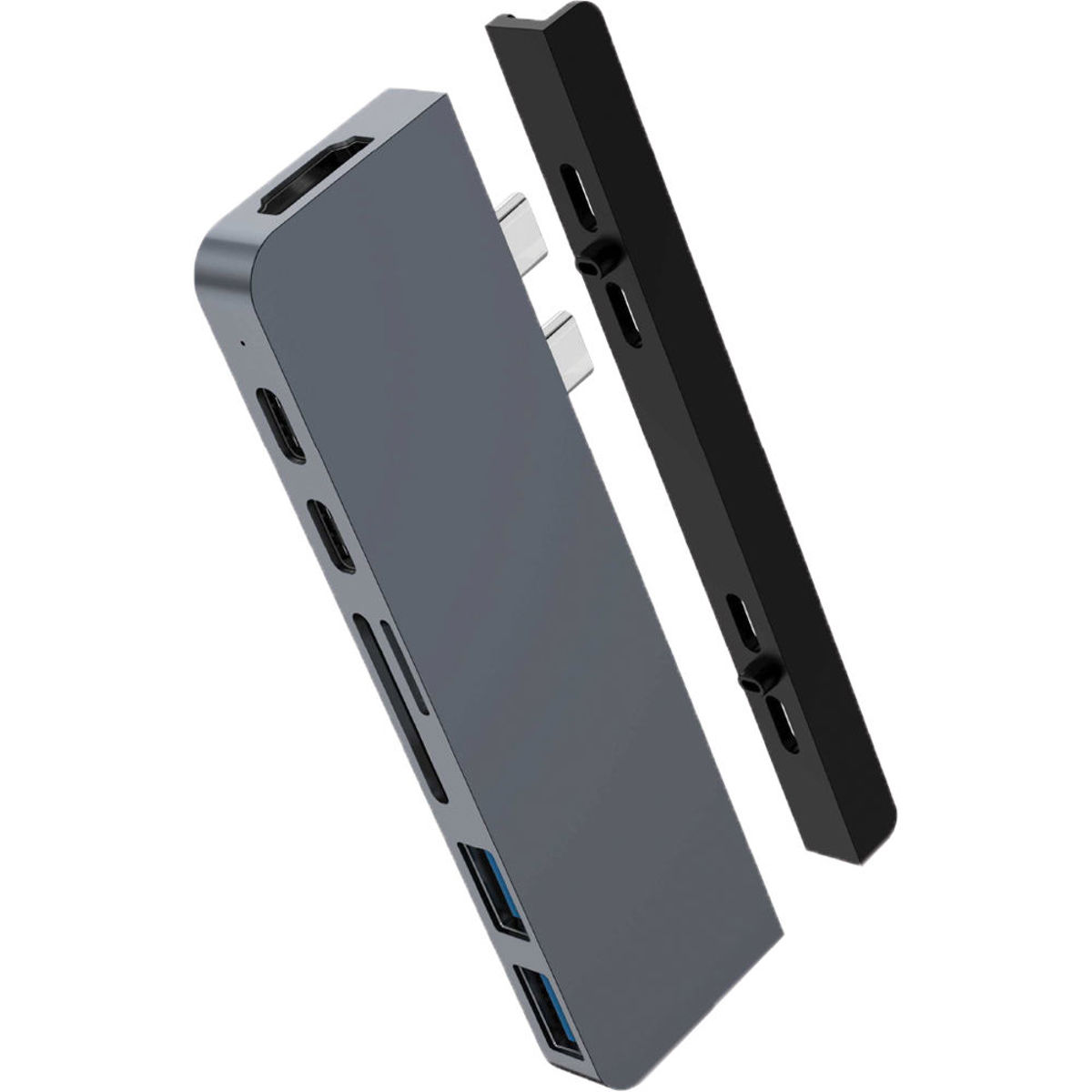 

Hyper HyperDrive DUO 7-In-2 USB-C Hub for MacBook Pro & MacBook Air, Space Gray