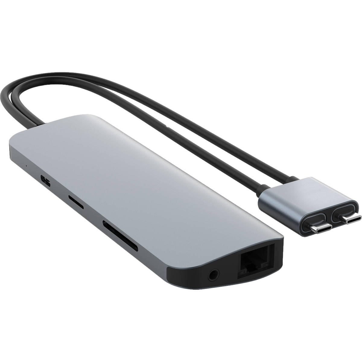 

Hyper HyperDrive VIPER 10-in-2 USB-C Hub w/Dual HDMI for MacBook Pro/Air, Gray