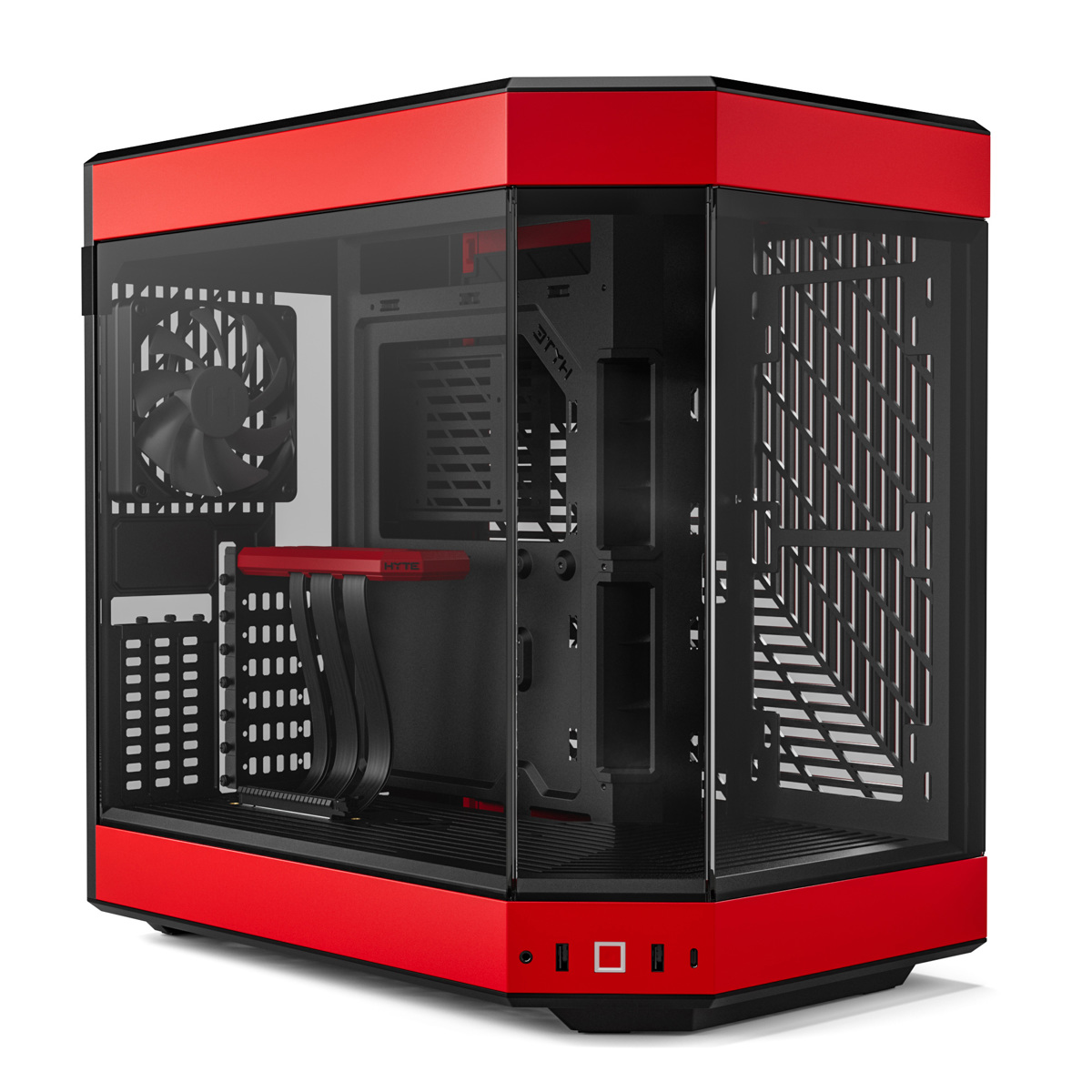 

HYTE Y60 Modern Aesthetic Tempered Glass Mid-Tower ATX PC Case, Red