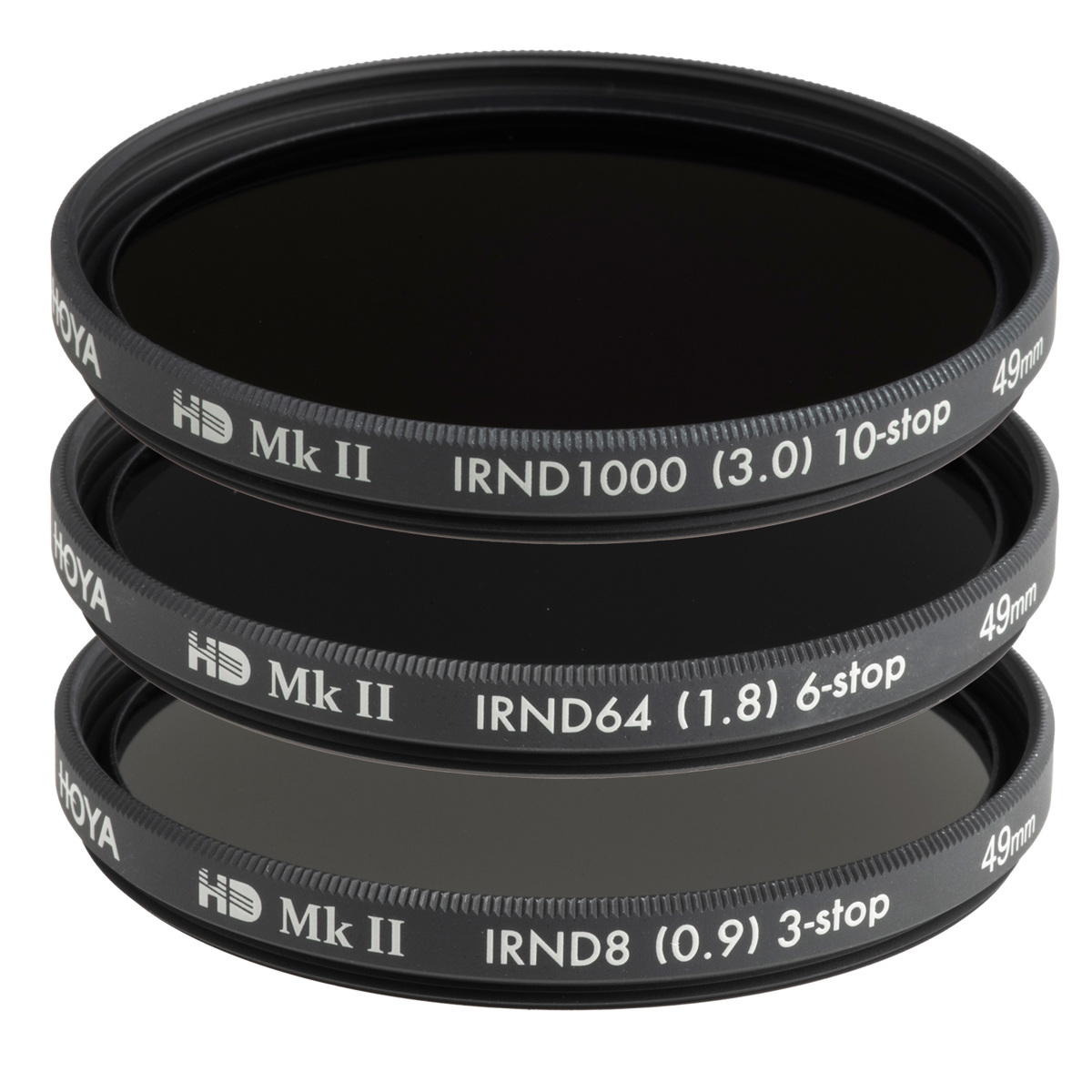 Комплект фильтров нейтральной плотности Hoya 49mm HD MKII IRND #XHDII-49IRNDKIT