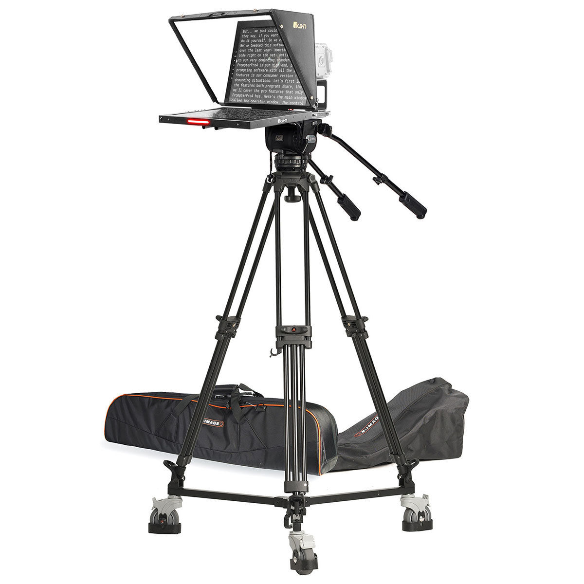 

Ikan 19" SDI Widescreen Teleprompter with Tripod and Dolly Turnkey