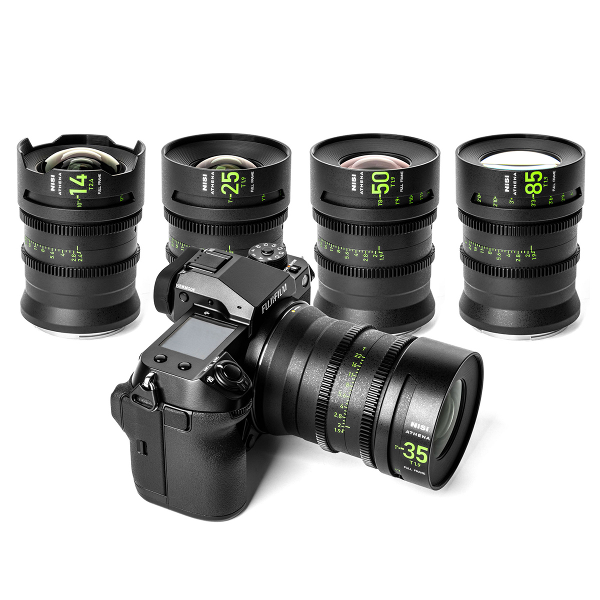 

NiSi ATHENA PRIME Cine Master 8-Lens Kit without Filter Holder, Fujifilm G
