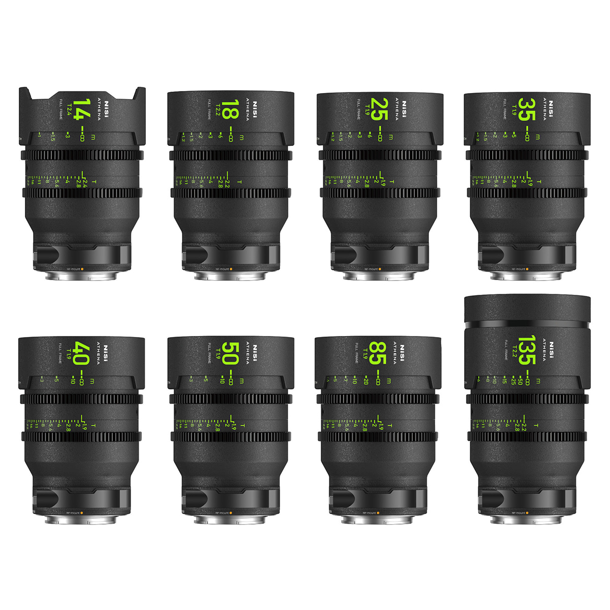 

NiSi ATHENA PRIME Cine Master 8-Lens Kit with Filter Holder, Canon RF