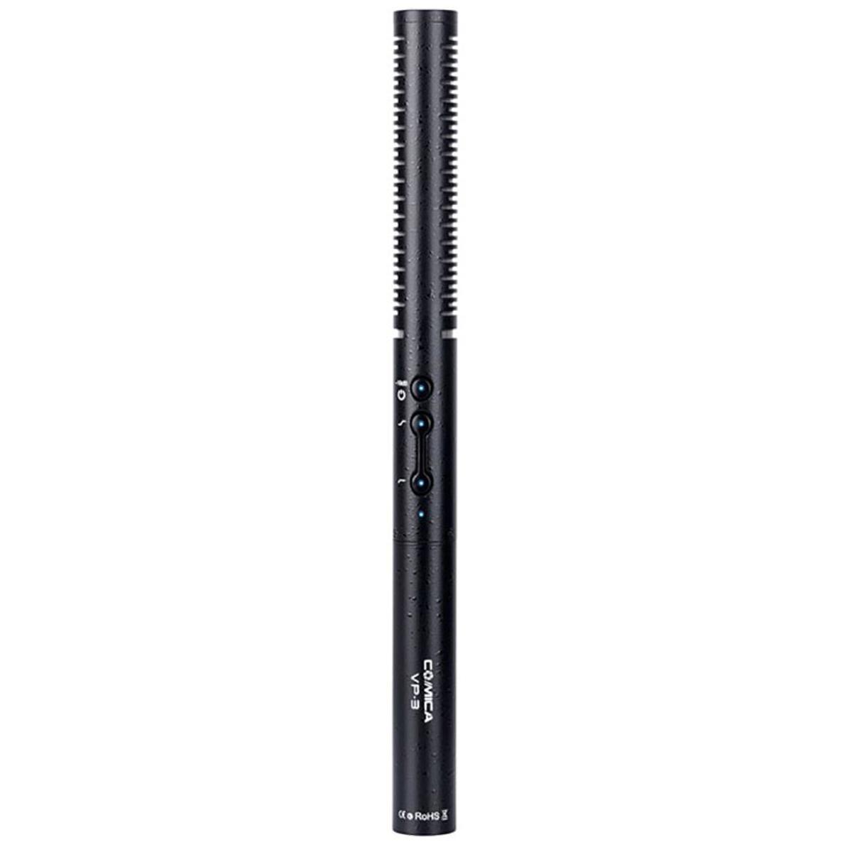 

Comica CVM-VP3 Super-Cardioid Condenser Shotgun Mic, Adjustable Sensitivity