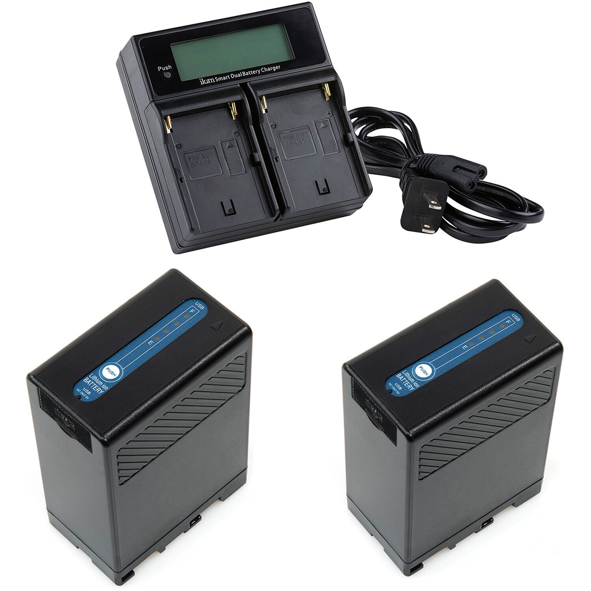 

Ikan iKan DV Battery Kit with 2x BP-U68 Lithium-Ion Batteries & Dual Battery Charger