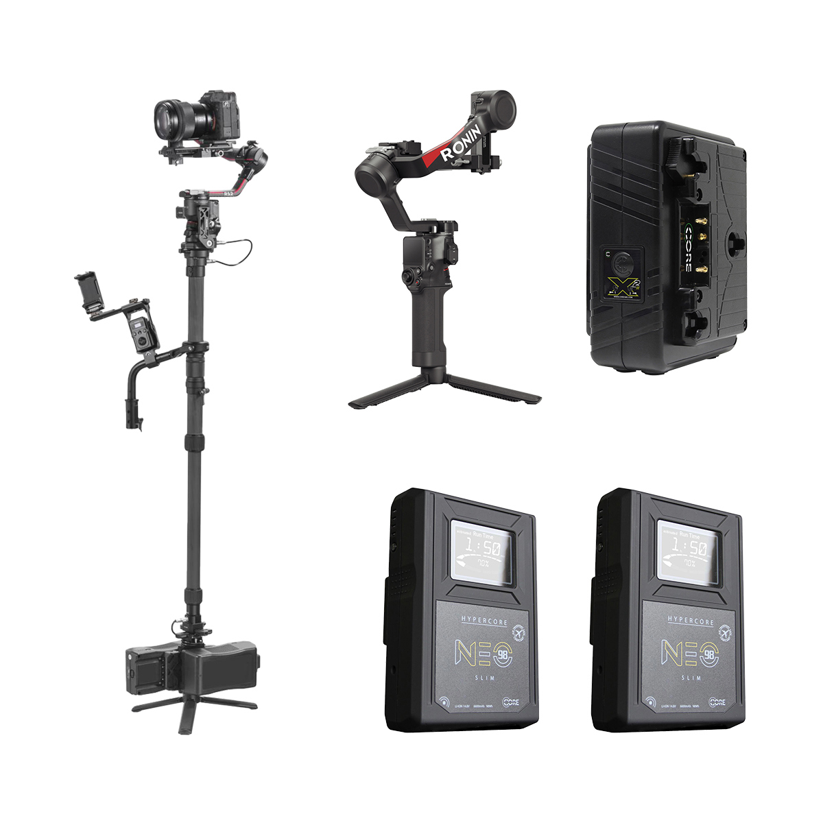 

Tilta Float Handheld Gimbal System, Gold Mount with DJI RS 2 Combo, 2x Battery