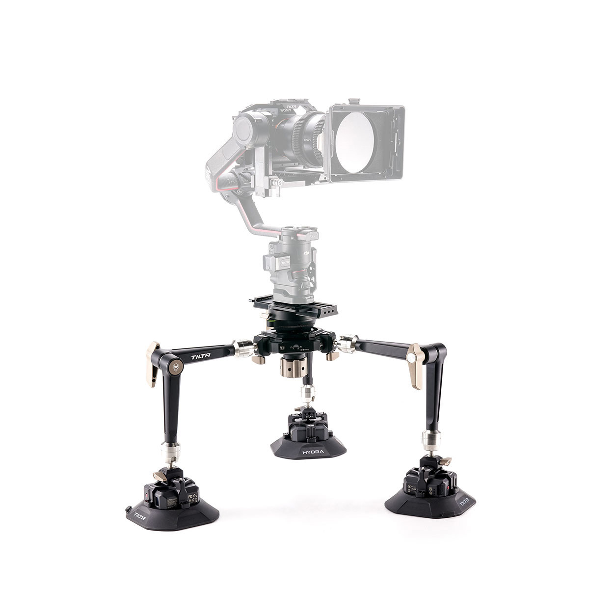 

Tilta Hydra Articulating Car Mounting System with 3x 4.5" Electronic Suction Cup