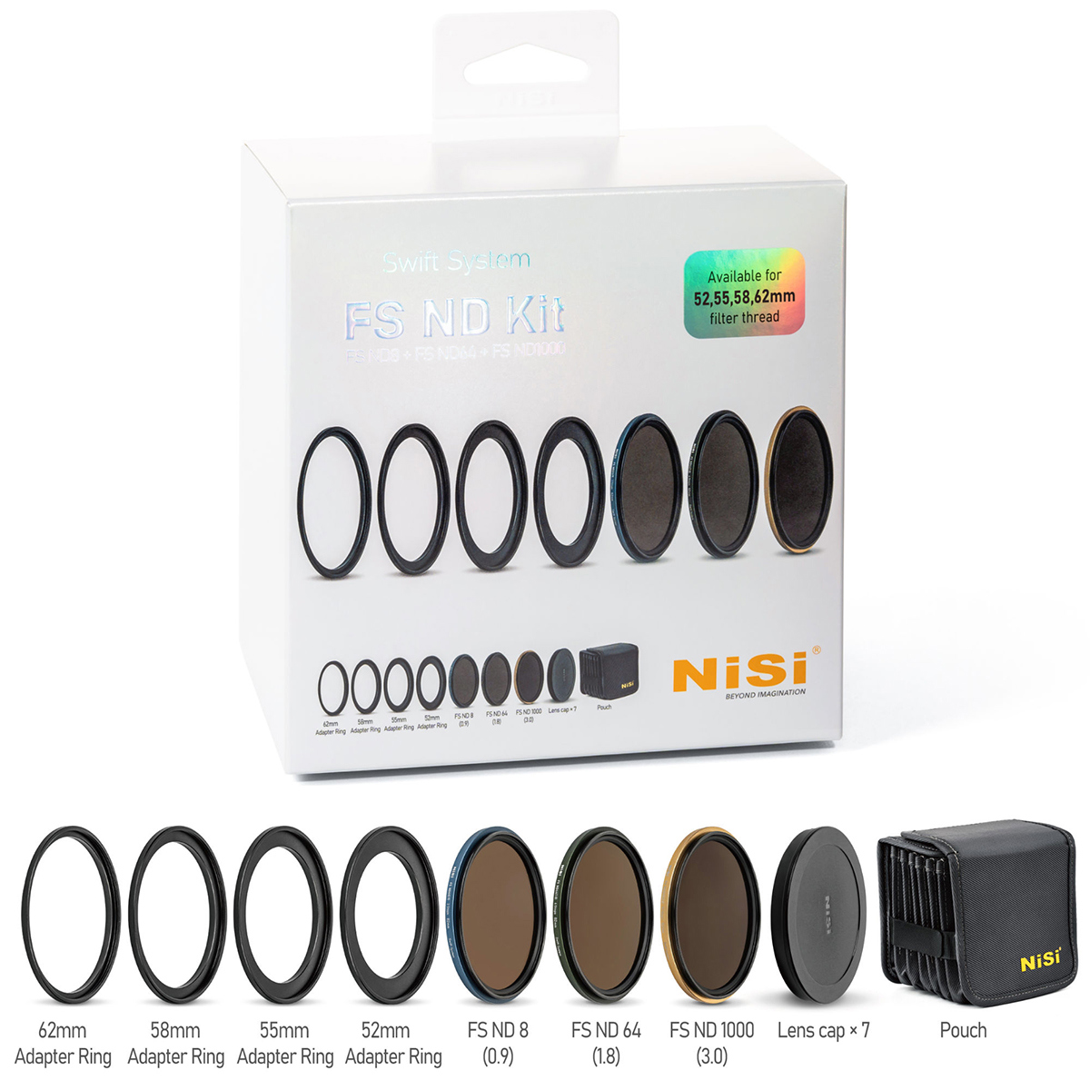

NiSi Swift FS ND Filter Kit 62mm