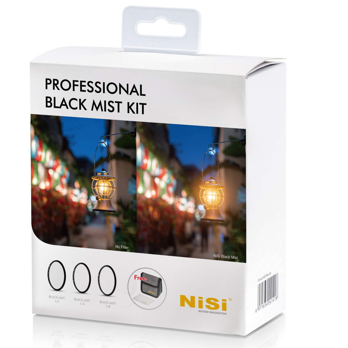 

NiSi 82mm Professional Black Mist Filter Kit with 1/2, 1/4, 1/8 Filters & Case