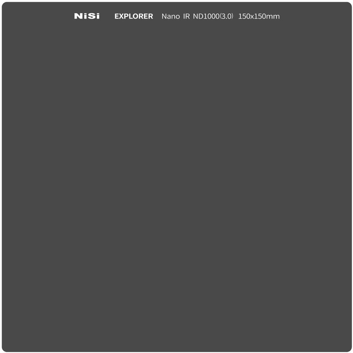 

NiSi Explorer Collection 150x150mm Nano IR ND1000 (3.0) 10-Stop ND Filter