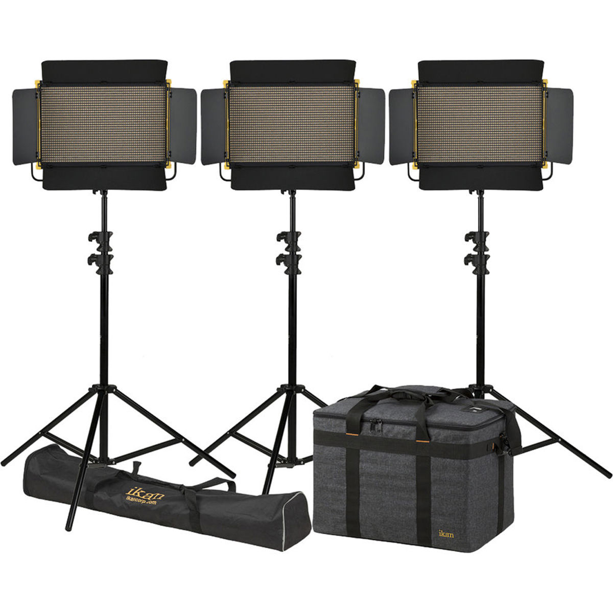 

Ikan iKan Onyx 2x1 Bi-Color 3-Point LED Light Kit