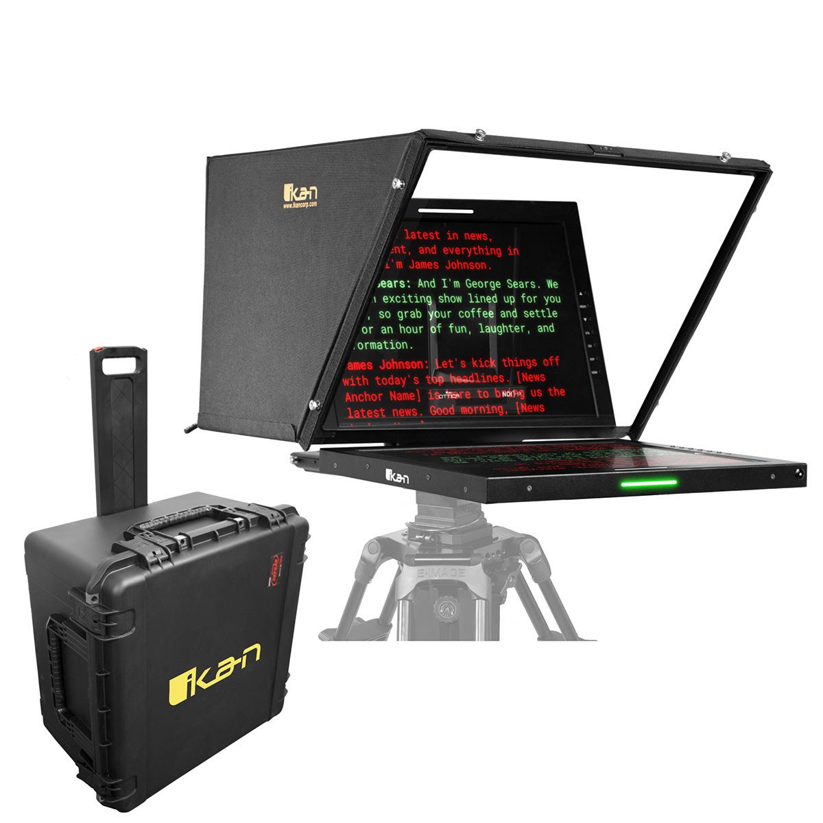 

Ikan Professional 19" SDI High-Bright PTZ Teleprompter with Travel Case