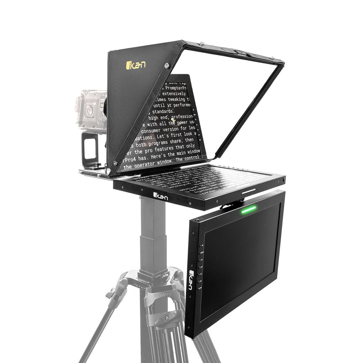

Ikan 19" SDI High-Bright Beam Splitter Teleprompter with Talent Monitor