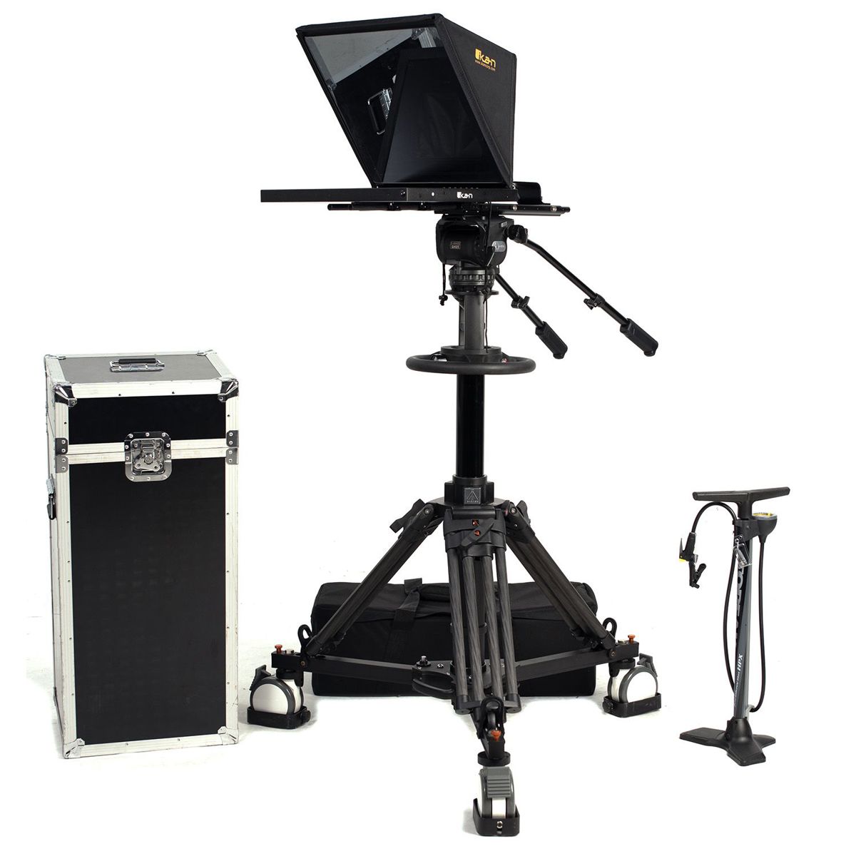 

Ikan 19" SDI Teleprompter with Pedestal and Dolly Turnkey