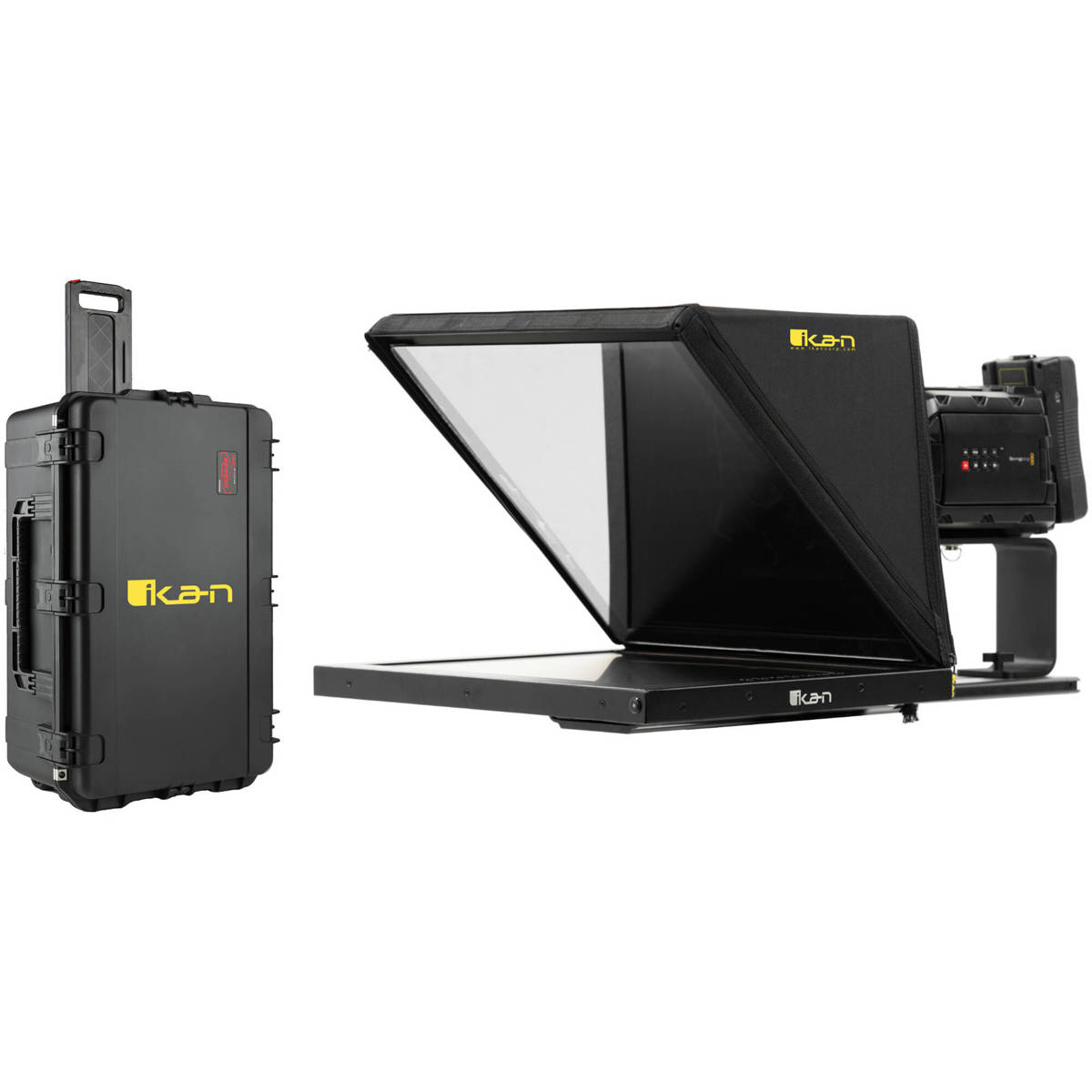 

Ikan PT4900 Pro 19" High Bright Beam Splitter Teleprompter Travel Kit, HDMI